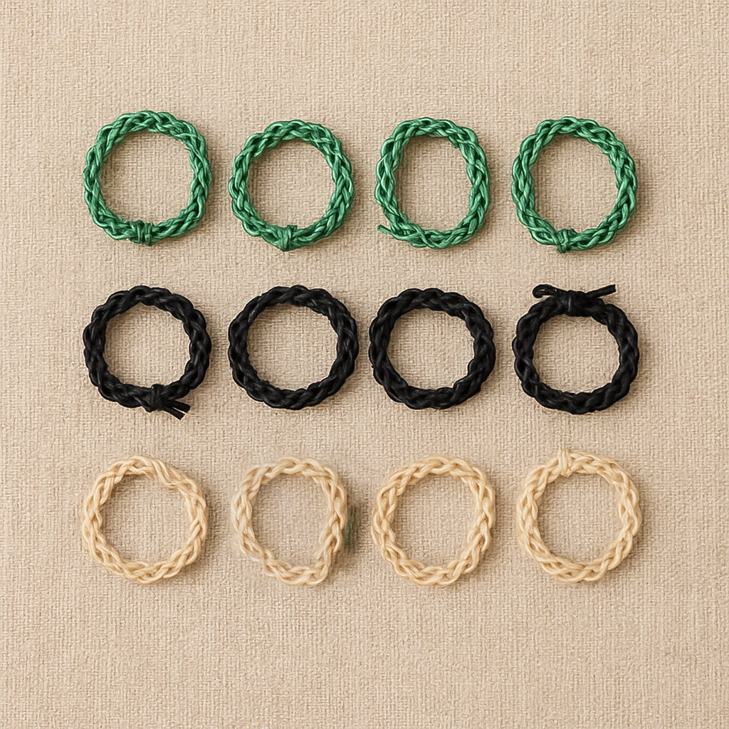 Braided Elastic Hair Bands Set 