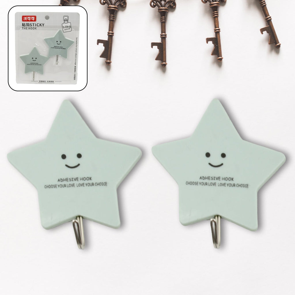 Multipurpose Strong Self-Adhesive Hooks – Heavy Plastic Wall Hooks for Home & Office
