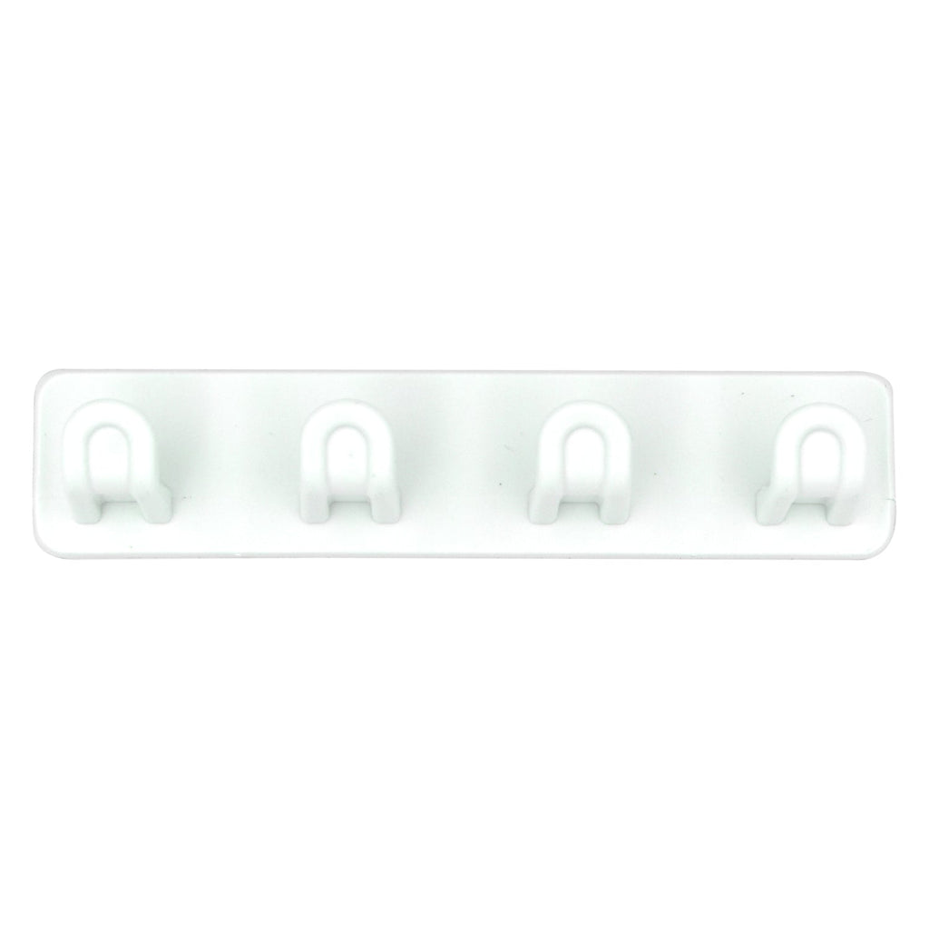 Adhesive hanger hook on a smooth surface