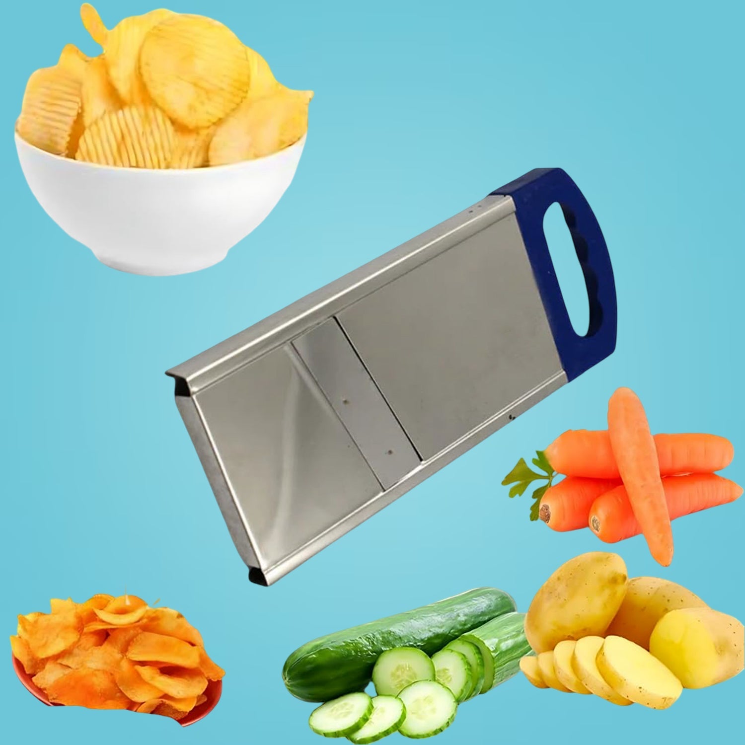 Plain Potato Slicer â€“ Essential Kitchen Tool for Effortless Potato Cutting & Slicing