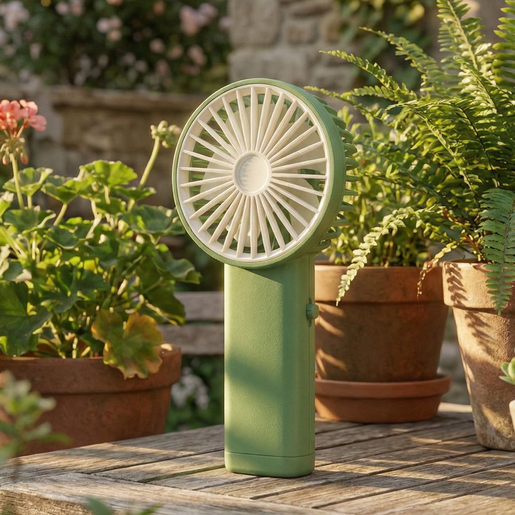 Portable USB Rechargeable Handheld Mini Fan (1 Pc)