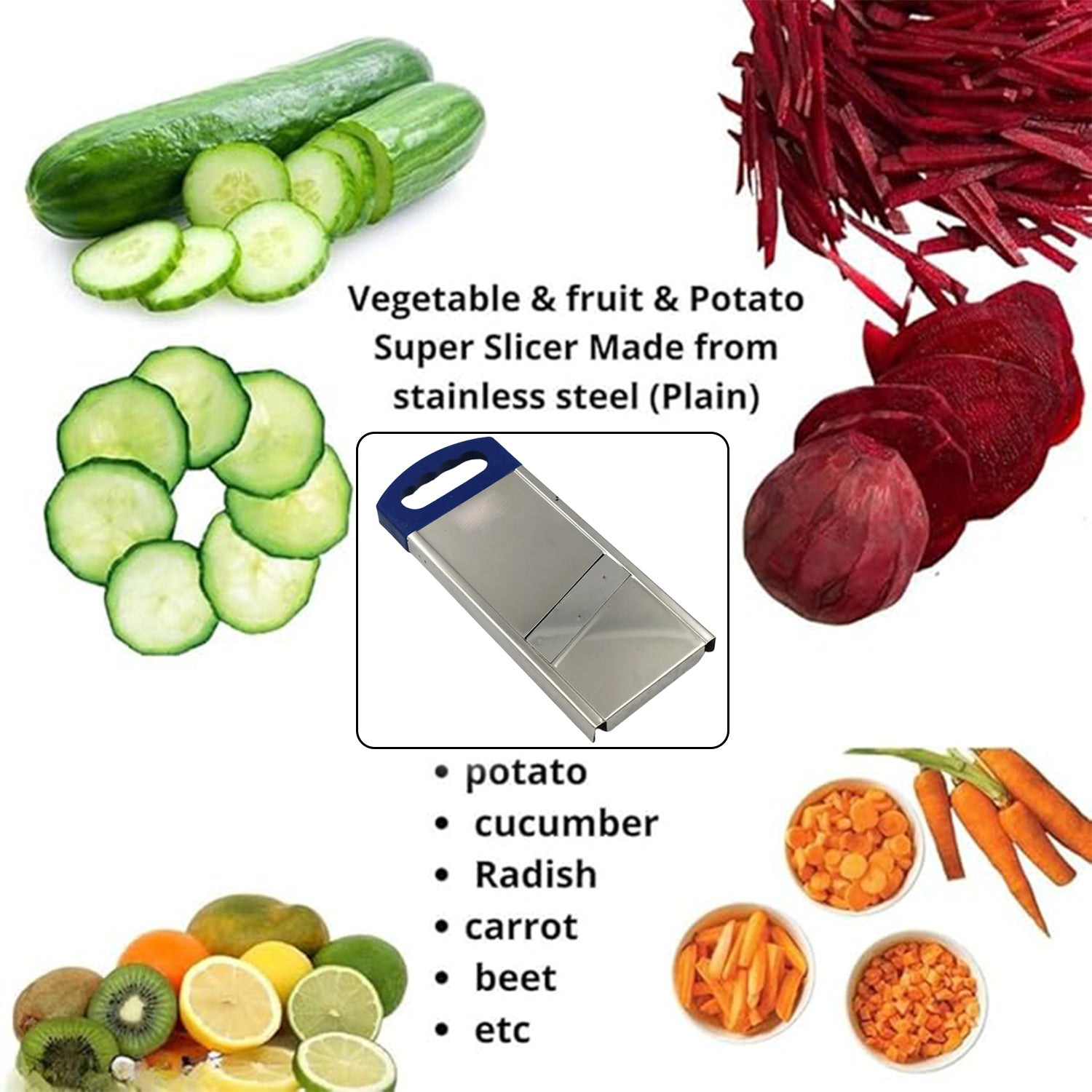 Plain Potato Slicer â€“ Essential Kitchen Tool for Effortless Potato Cutting & Slicing