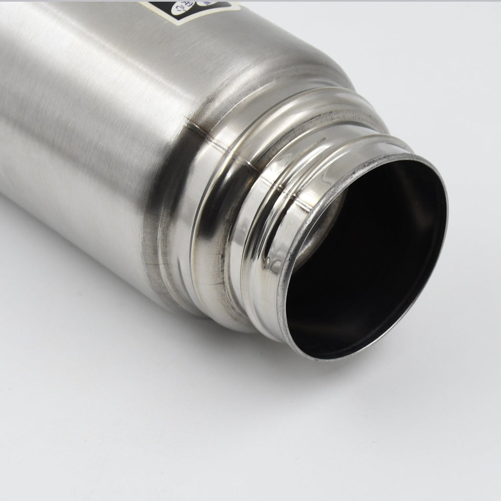 Double Wall Stainless Steel 500ml Vacuum Flask Gift Set with Two Cups (3 Pcs)