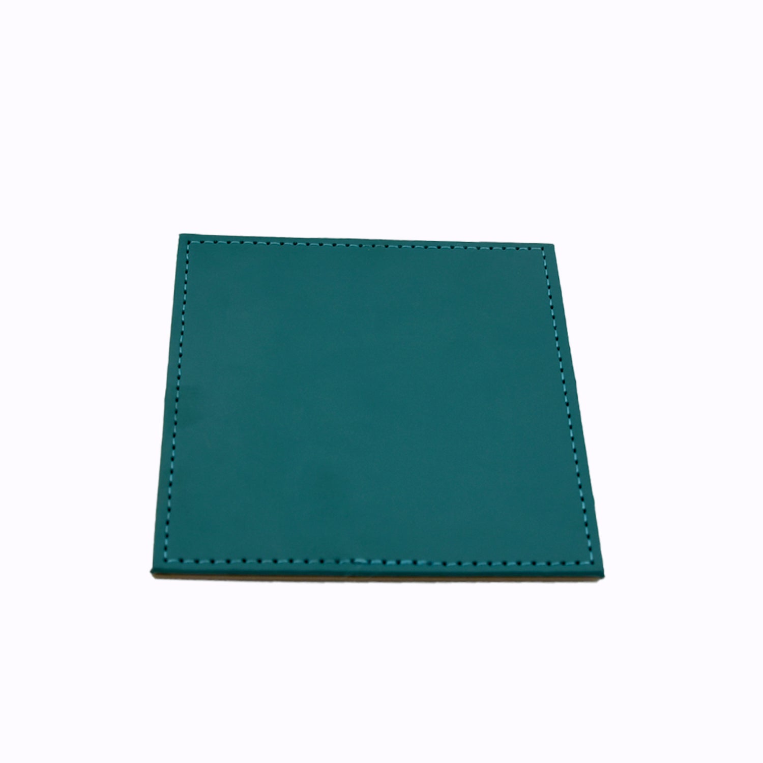 Square Leather Tea Coaster Set – Durable Dining & Coffee Table Decor (4 Pc)