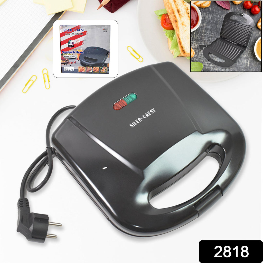 Sandwich Maker â€“ Non-Stick Plates & Indicator Lights for Easy Home Cooking