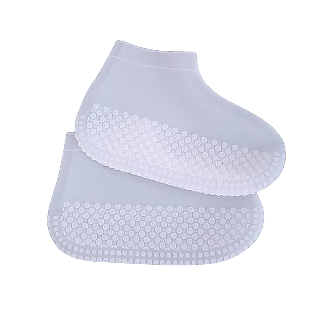Non-Slip Silicone Reusable Waterproof Anti-Skid Shoe Covers (Large, 1 Pair)