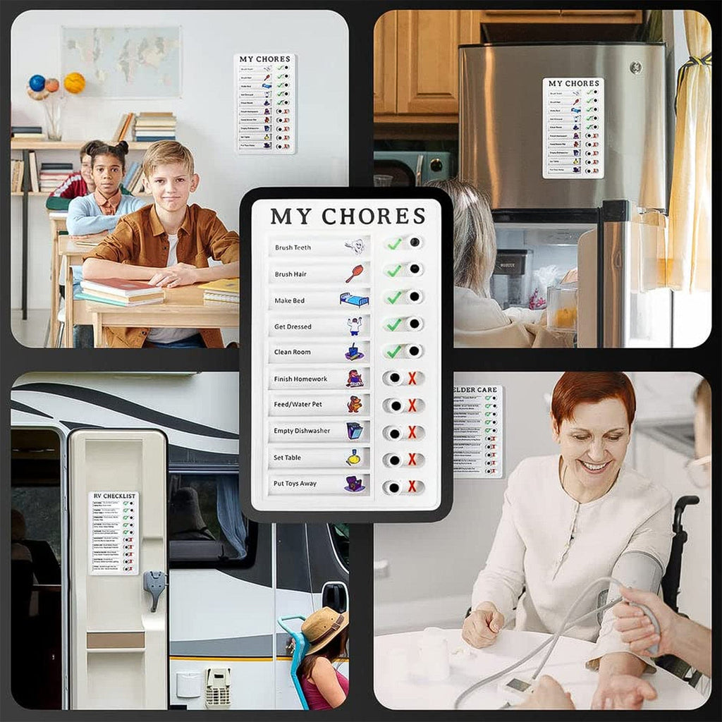 Portable Chores Note Board (20Ã—12 cm, Mix Color)