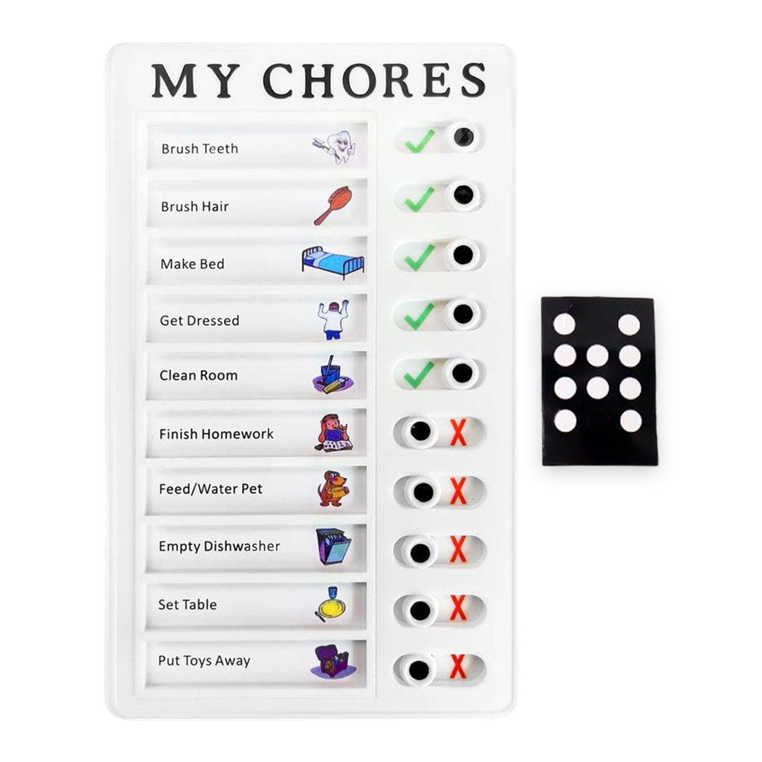 Portable Chores Note Board (20Ã—12 cm, Mix Color)