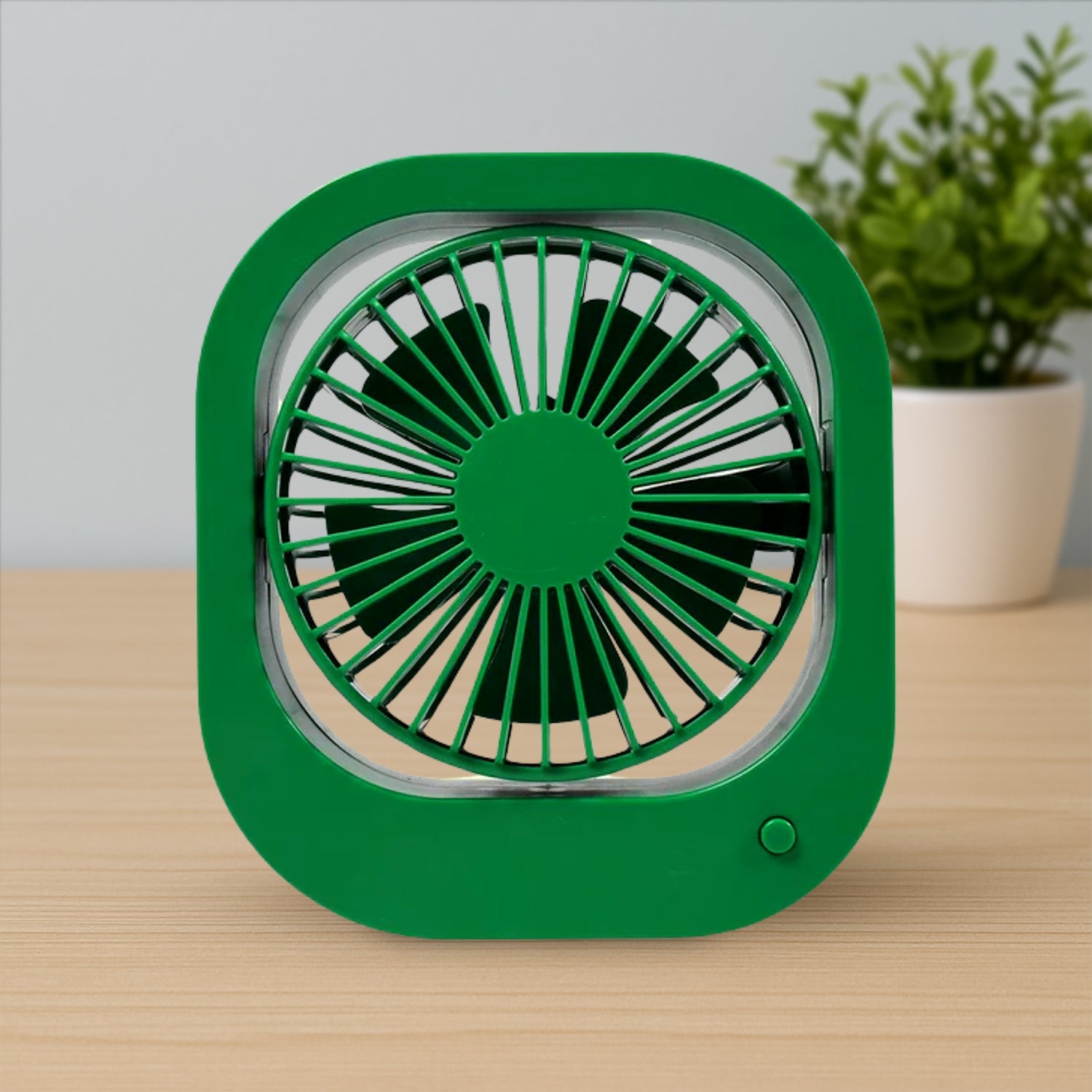 Portable USB Fan Rechargeable 2-Speed 180Â° Rotating Quiet Personal Fan