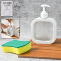 Snap sink Dispenser Plastic Clear Empty Pump Lotion Bottles (1 Set)