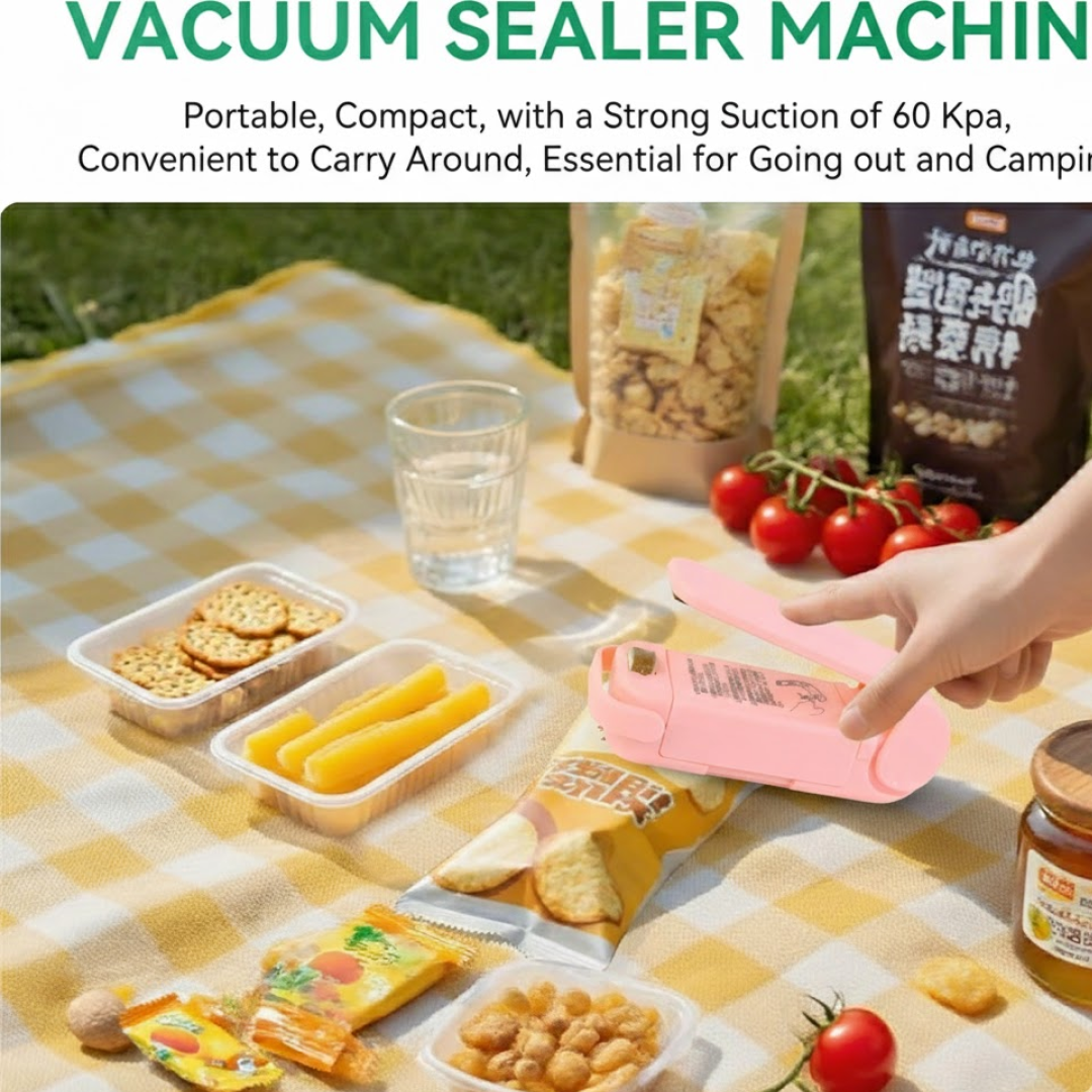 Mini Plastic Bag Sealer â€“ Portable Heat Sealing Machine (Battery Operated / 1 Pc)
