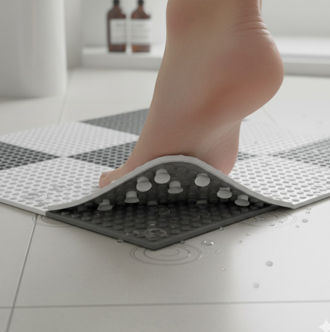 Bath Anti-Slip Mat â€“ Prevent Slippery Surfaces While Bathing (26Ã—26 cm)