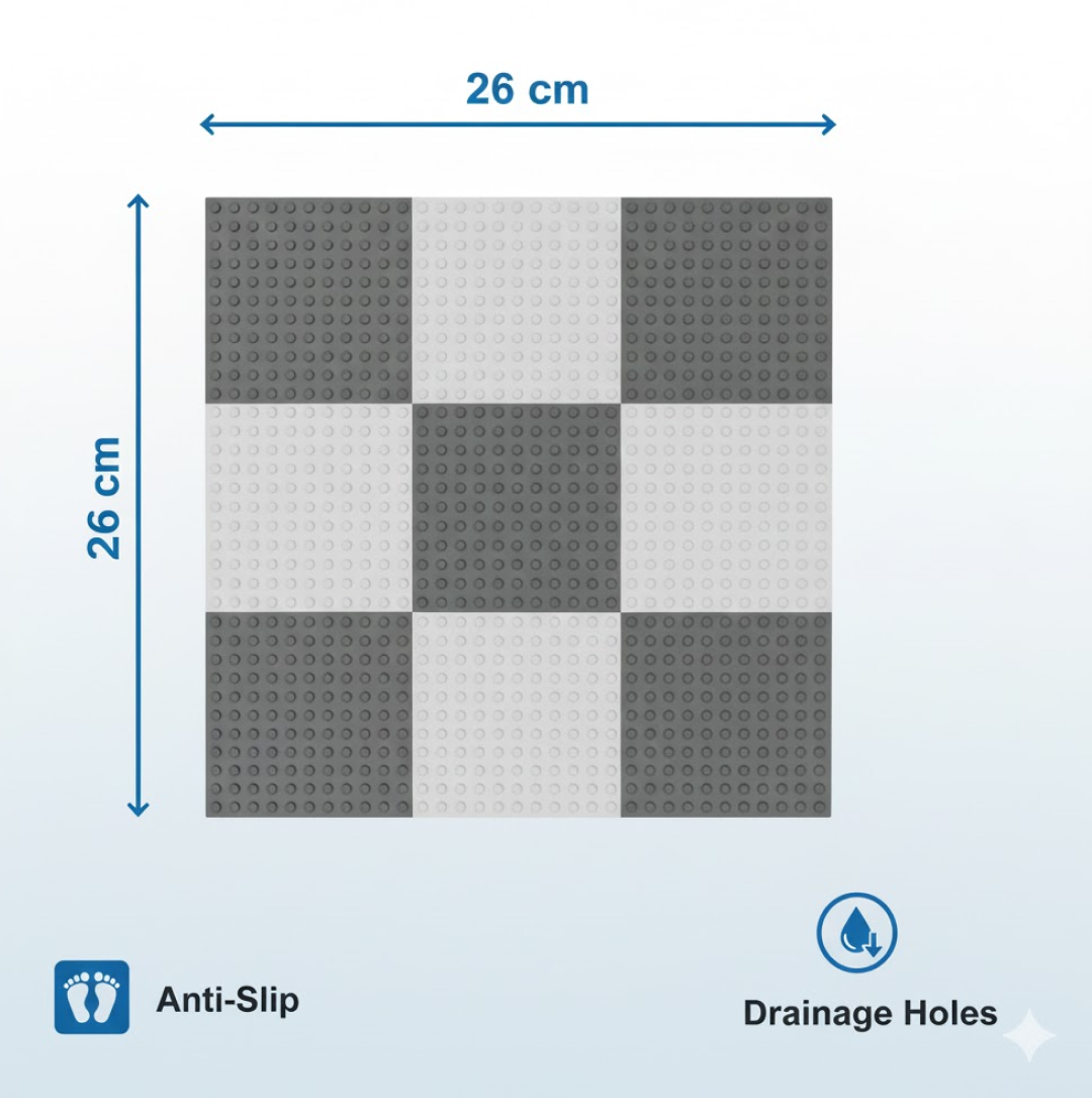 Bath Anti-Slip Mat â€“ Prevent Slippery Surfaces While Bathing (26Ã—26 cm)