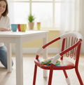 Multicolor Cartoon Design Baby Chair with Metal Kids Chair with Foam Arm Support for Kids 4 Pcs