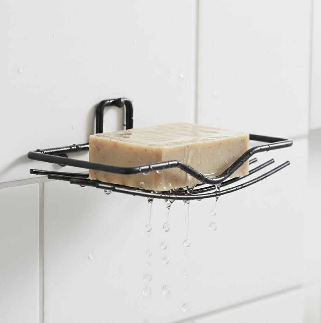 Wall Mount 2-Piece Soap Rack â€“ Versatile Holder for Bathrooms & Homes