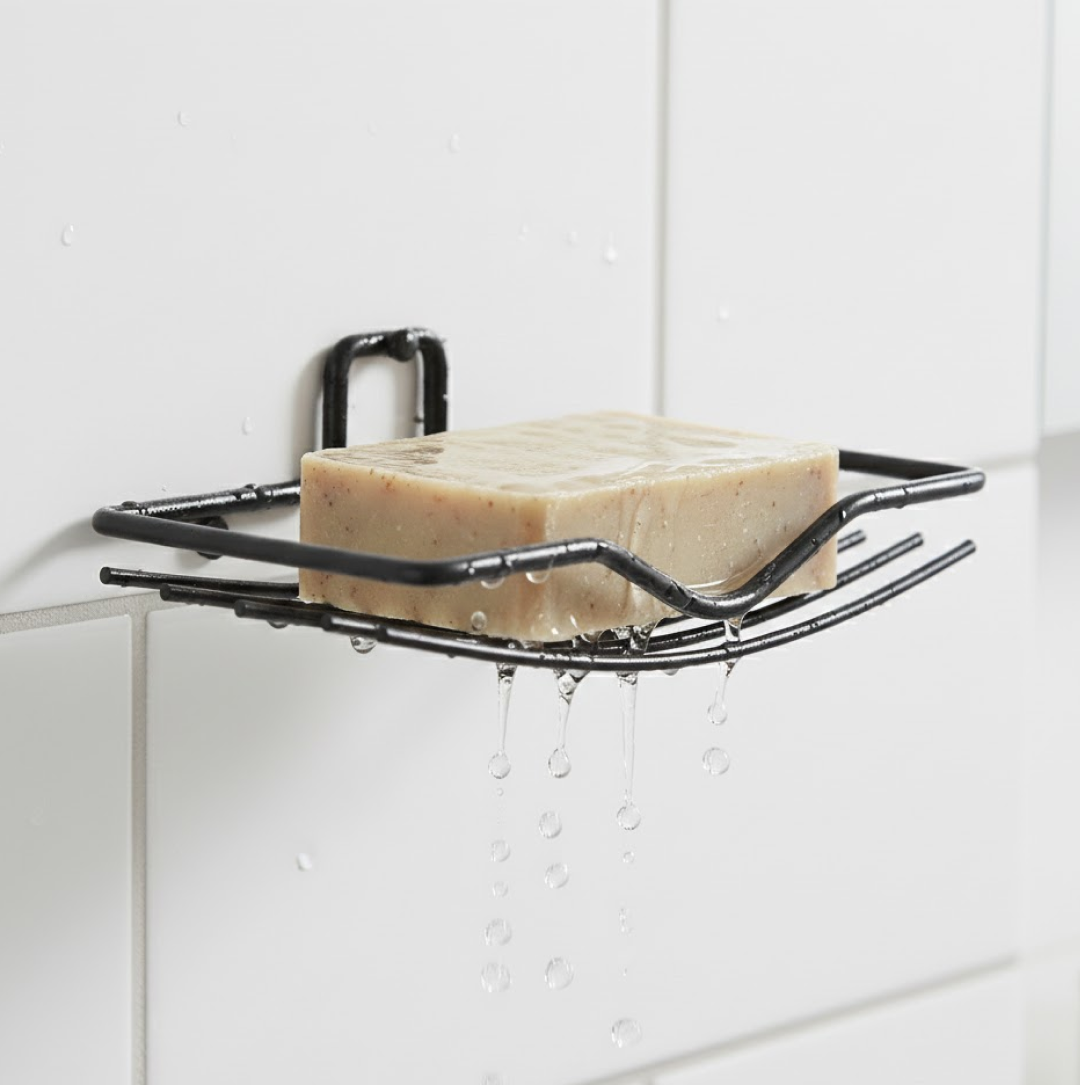 Wall Mount 2-Piece Soap Rack â€“ Versatile Holder for Bathrooms & Homes