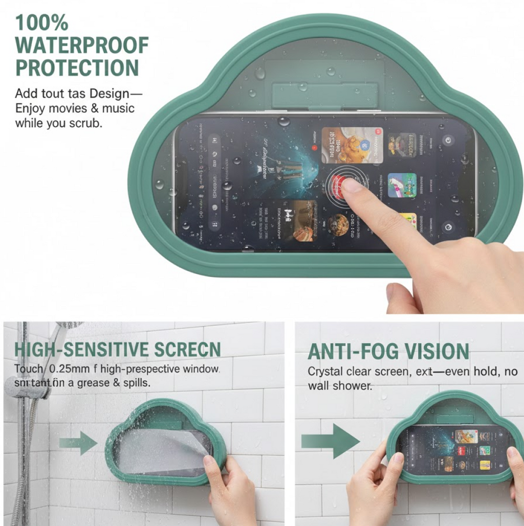 Mobile Stand Waterproof Case Smartphone Stand (1 Pc / Mix Color)