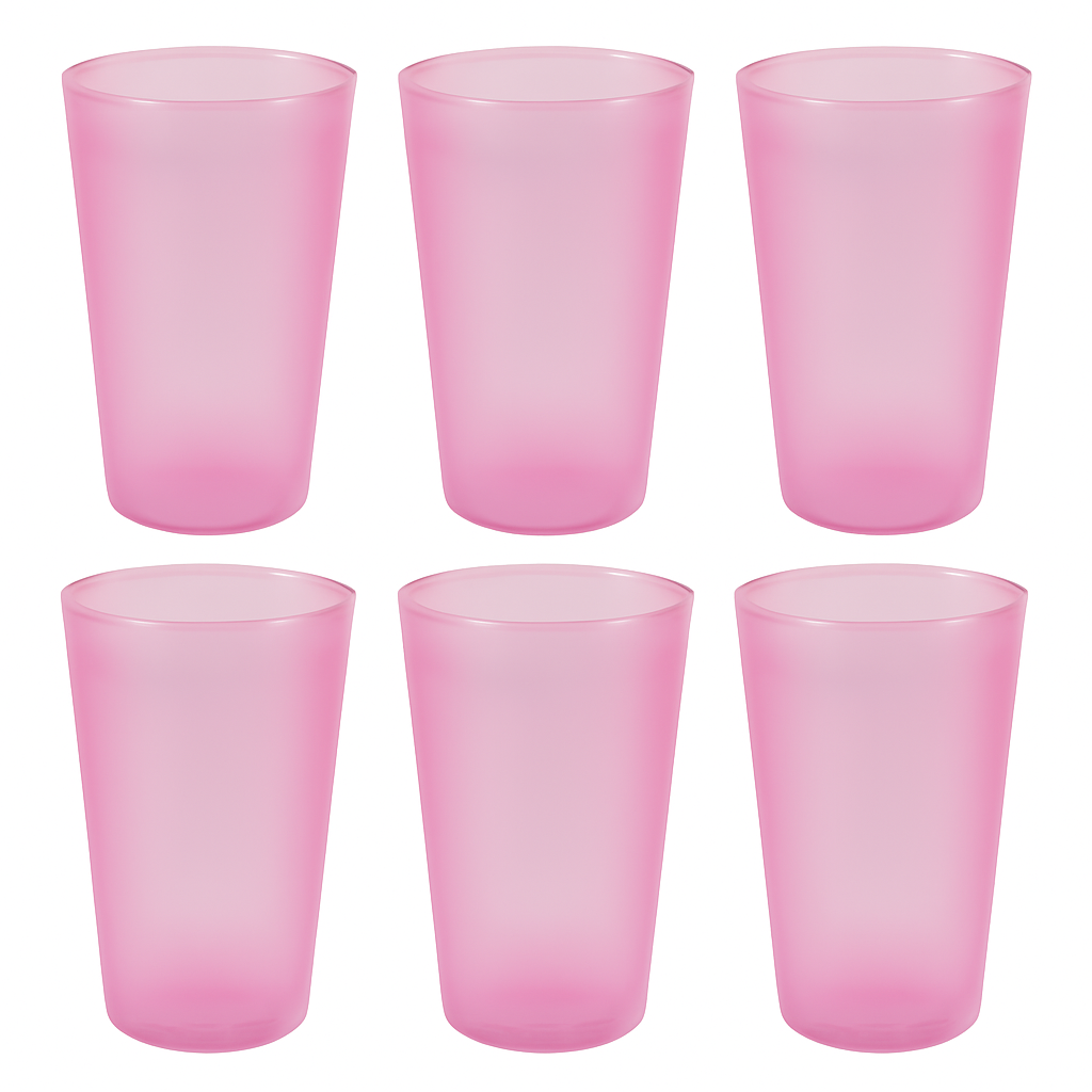 Large Glass Set â€“ for Kitchens & Offices, Perfect for Water & Beverages (6-Piece)