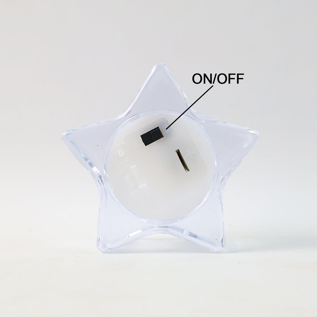 Flameless Star-Shaped LED Candles (6 Pc / Set)