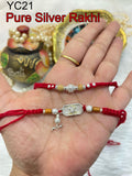 Pure Silver Pair Rakhi