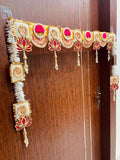 Beautiful lotus toran with both sides hangings