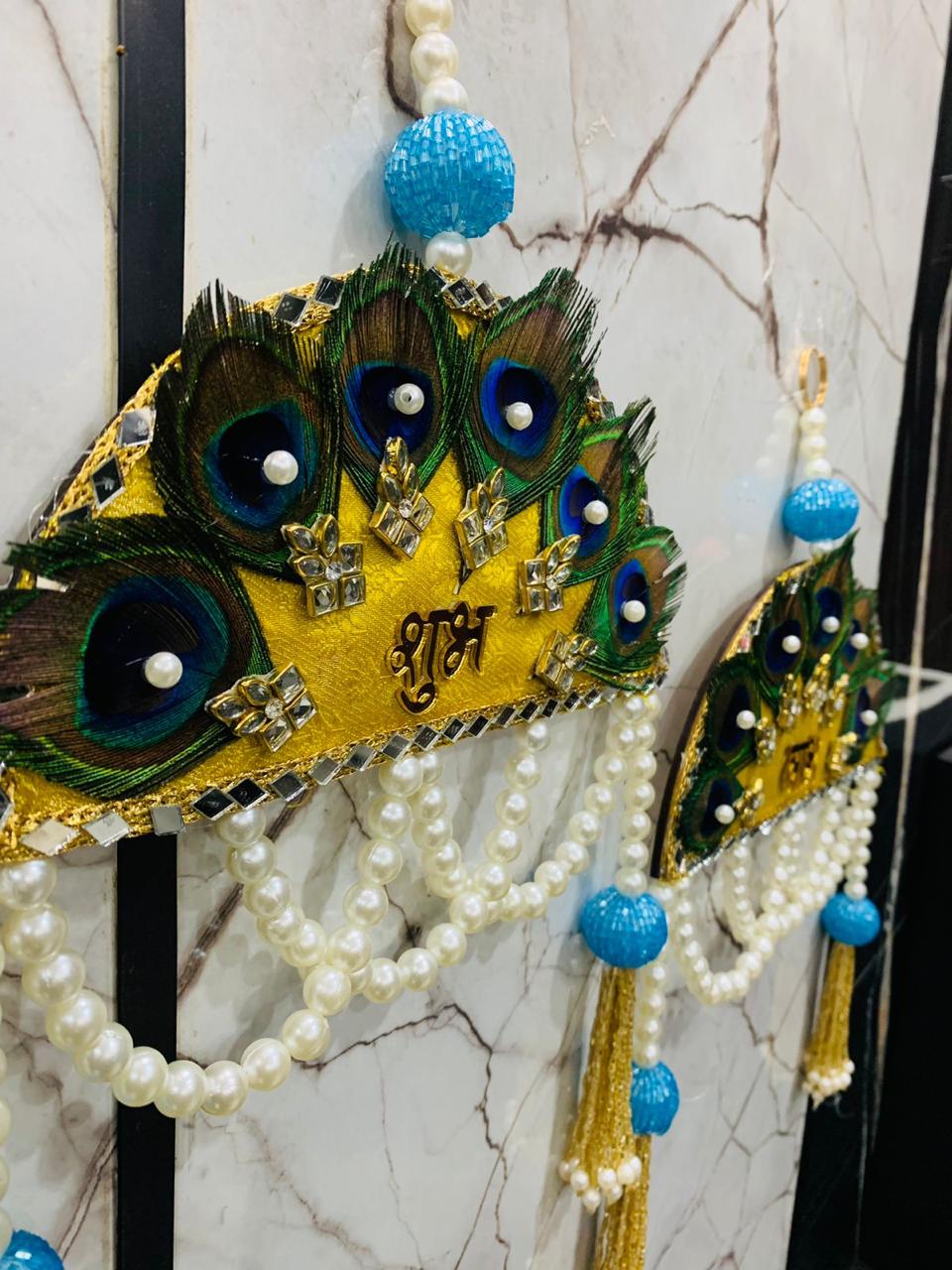 Amazing peacock based shubh labh  pair