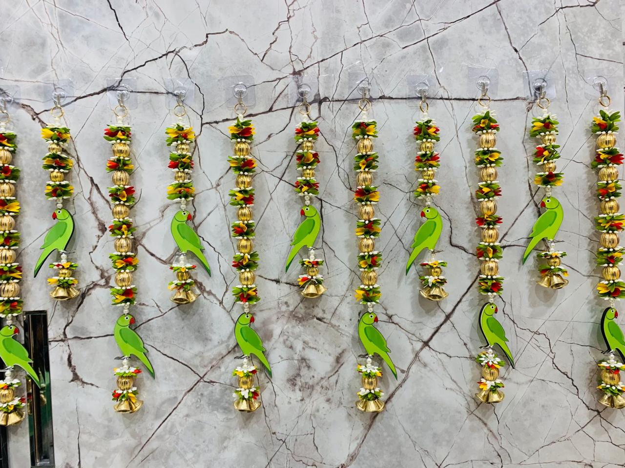 parrot hangings 2 pairs - One Long and one short pair