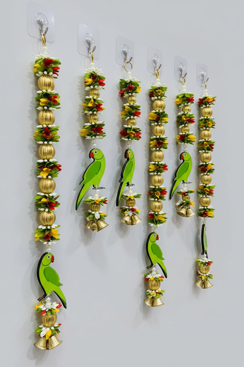 parrot hangings 2 pairs - One Long and one short pair