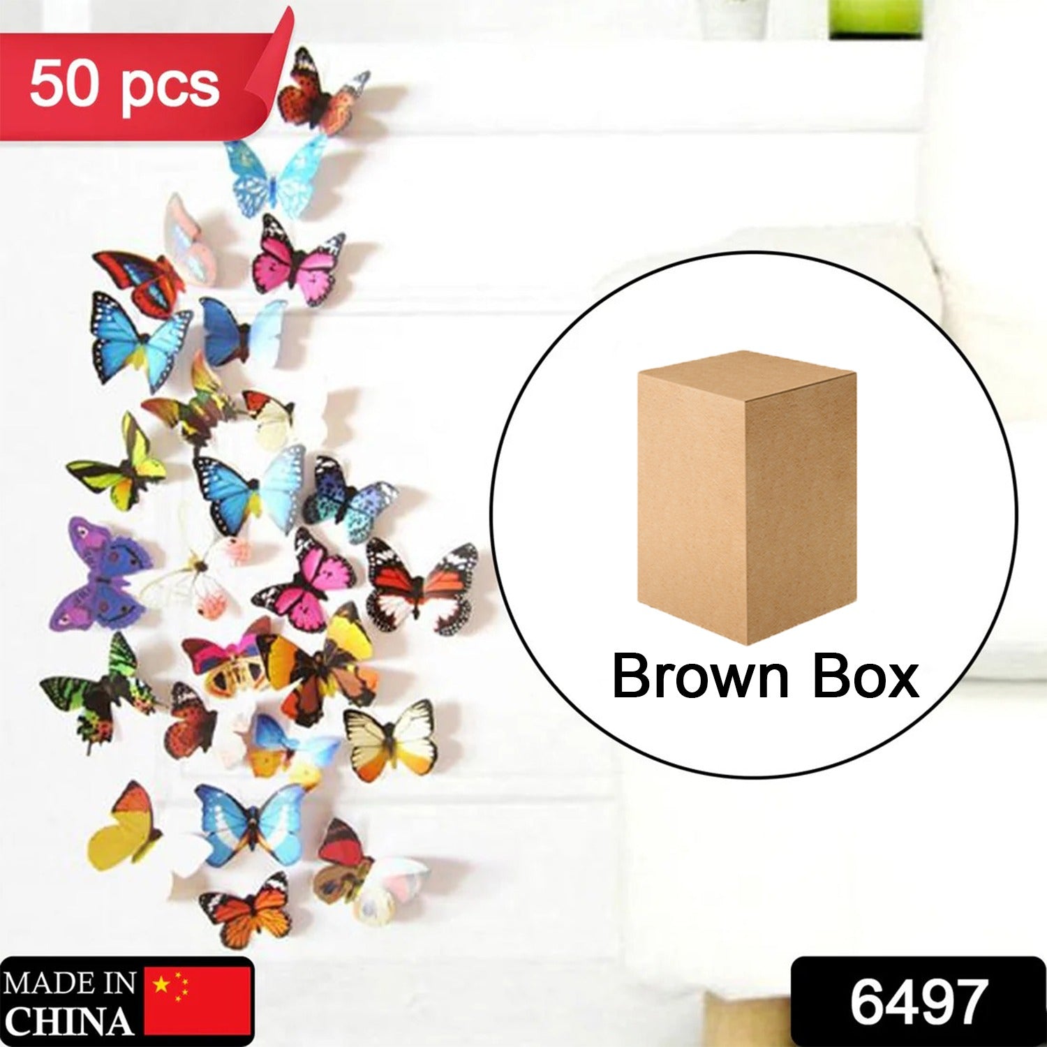 Butterfly 3D Night Lamp â€“ 3D Illusion LED Lamp for Room & Decor (Pack of 50)
