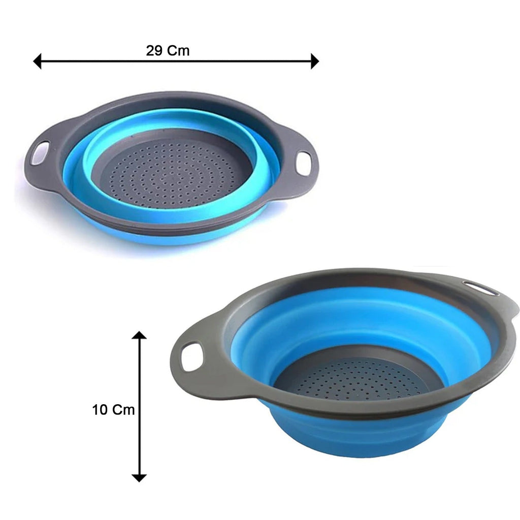 Round Sil Strainer â€“ Foldable Multi-Use Kitchen Strainer for Cooking